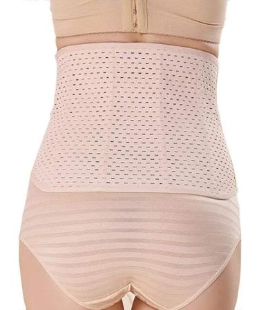 QUUPY Postpartum Belly Wrap - Adjustable Body Shaper & Abdominal Binder for Postnatal Support - Slimming Breathable Women's Waist Band - Buy Online on GoSupps.com