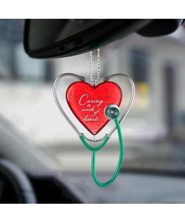 Heart Stethoscope Ornament | Caring Christmas Tree Decoration for Doctors Nurses & Caregivers - Buy Online on GoSupps.com
