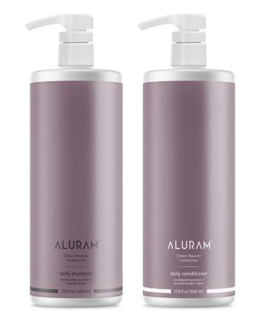 ALURAM Coconut Water Based Daily Hair Shampoo & Conditioner Set 33.8 Fl Oz