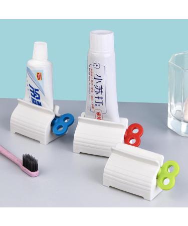Squeezer Clip Holder Roll Toothpaste Holder Lazy Face Washer Automatic Toothpaste Squeezer Multi-Color Options Size (2.9 * 1.4 * 1.6) inches Red - Buy Online on GoSupps.com