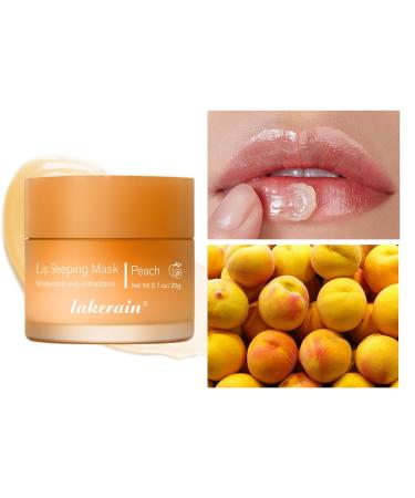 Hydrating Lip Sleeping Mask - Intensive Moisturizing Night Balm for Dry & Cracked Lips (PEACH) 0.7 OZ - Buy Internationally - Buy Online on GoSupps.com