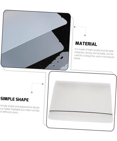 Housoutil 1set Piece Nail Art Organizer Nail Display Book Adhesive Book Finished Nail Sample Booklet Nail Salon Accessory Nail Display Holder Plastic Display Board Finished Product 23x18cm Transparent - Buy Online on GoSupps.com