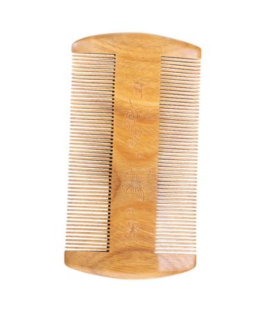 Frcolor 5st green beard made of sandalwood comb for hair care Barturfalkamm mustache mustache mustache mustache comb for men's bag for mustache male man wooden trimkamm double row