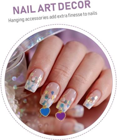 Amosfun 1set Nail Charm Nail Crystals Gems Nail Dangle Charms Metal Nail Art Decorations Nail Jewels Stones Nail Piercing Tools Hand Drill Diy Nail Jewel 3d Decorative Items Manicure Alloy - Buy Online on GoSupps.com