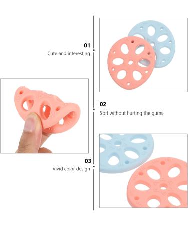 Healifty 2pcs Silicone Baby Teethers for Boys and Girls - Teething Toys for Infants - Soothing Hand Grip Molar Nursing Sensory Chew Jewelry Toy - Kids Teething Relief - Buy Online on GoSupps.com