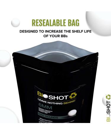 Bioshot Biodegradable Airsoft BBS .45g Super Slick Polish - 2300 Rounds White | Sniper Weight Seamless Competition Grade for 6mm Airsoft Guns - Buy Online on GoSupps.com