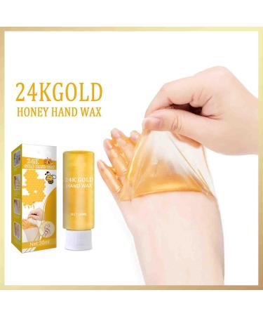 Honey Peel Off Hand Mask Moisturizing Repair Hand Mask 24K Gold Hand Mask Exfoliating Hand Mask Repair for Rough Skin for Men & Women (2pc) - Buy Online on GoSupps.com