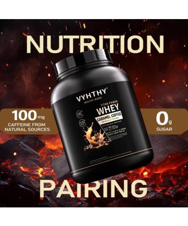 VYHTHY Caramel Coffee Flavored Whey Protein Powder 24g Protein per Serving Fast-Absorbing Concentrated whey Protein Low Sugar Gluten-Free Natural Flavor 2 lbs/32 oz. - Buy Online on GoSupps.com