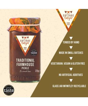 Cottage Delight Traditional Farmhouse Pickle 320g - Authentic Recipe (1 Pack) - Buy Online on GoSupps.com