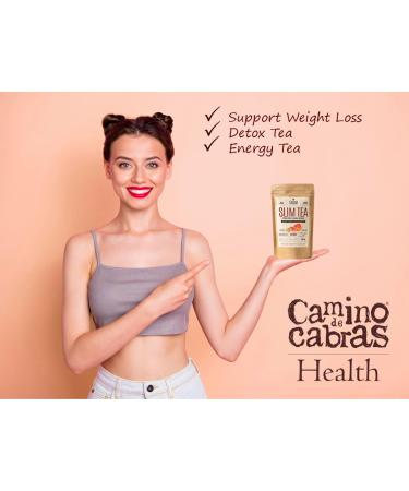 SLIM TEA Grapefruit 100g - Weight Management & Detox Cleanse with Green Tea, Nettle, Guarana & More | All Natural Energy Boost - Buy Online on GoSupps.com