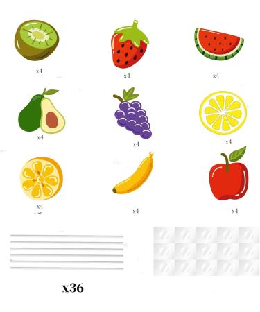 36Pcs Fruit Happy Birthday Cupcake Toppers Tropical Summers Cupcake Dessert Muffin Food Cake Picks Hawaii Fruit Baby Shower Wedding Party Themed Birthday Party Supplies - Buy Online on GoSupps.com