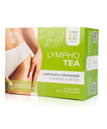 Lymphatic Tea: natural herbal tea blend for lymphatic system health  support & drainage  cleanse and detox I For liposuction  BBL  tummy tuck  lipedema  lymphedema I 30 Tea Bags - Buy Online on GoSupps.com