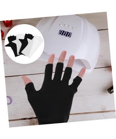 FRCOLOR 2 Pairs sun gloves pink gloves nail art UV gloves UV protection gloves for manicure UV protection gloves for gel nail lamp anti-uv gloves for gel nails Nylon Accessories breathable 21x12x0.1cm As Shown - Buy Online on GoSupps.com
