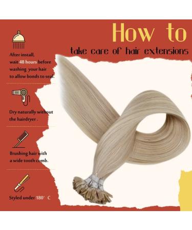 Buy Ash Blonde Real Hair Bonding Extensions | 50g 45cm - Temporarily Limited Discount! - Buy Online on GoSupps.com