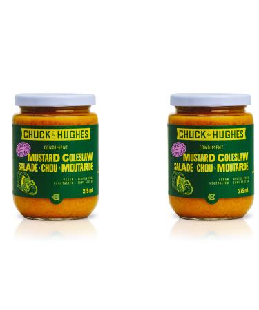 CHUCK HUGHES - MY SPICY MUSTARD COLESLAW - 2 PACK - Vegan and Gluten Free