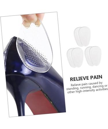 Shock-Absorbing Anti-Slip Mat Shoe Inserts - 3 Pairs Heel Cushion Pads for Women s High Heels | Non-Skid Adhesive Insoles - Buy Online on GoSupps.com