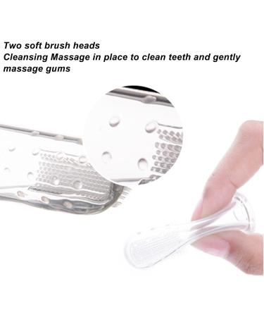 Baby Finger Toothbrush Set - Silicone Brushes for Infants & Toddlers | Pack of 6 with Storage Boxes - Early Oral Care - Buy Online on GoSupps.com