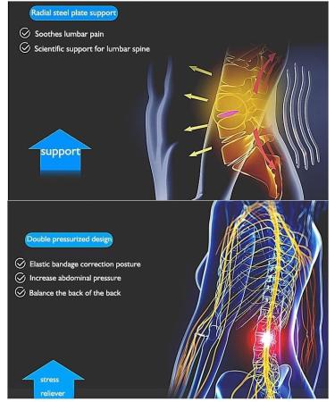 Tiiffy XL Lumbar Spine Belt - Removable Self-Warming Magnetic Therapy Support for Back Pain Relief - Buy Online on GoSupps.com