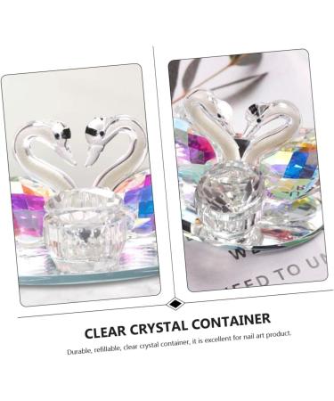 POPETPOP 1pc Nail Art Crystal Cup Nail Glass Bowl Nail Decorating Tools Manicure Pen Washing Cup Glass Dapping Dish Acrylic Dappen Bowl Glass Mixing Dish Crystal Nail Bowl Care Nail Pen 9.5x7.2cm As Shown - Buy Online on GoSupps.com