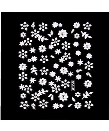 30piece Diy Nail Sticker Applique Adhesive Flower Rattan Nail Decoration Transfers Stickers Nail Art Decals White Nail Transfers Appliques Fingernail Stickers - Buy Online on GoSupps.com