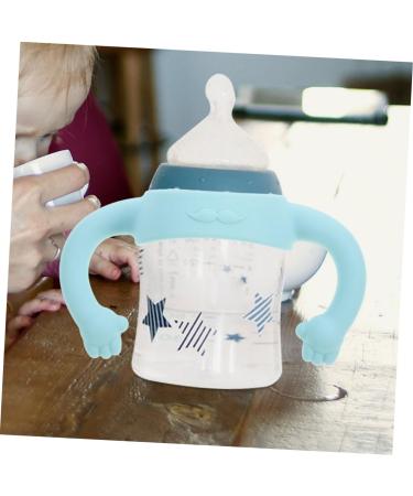 ibasenice 2pcs Bottle Handle Silicone Bottle Grip Milk Bottle Accessories Bottle Accessories Bottle Grip Handle Wide Mouth Silicone Soft Child 14.00X5.00X5.00CM Sky-blue - Buy Online on GoSupps.com
