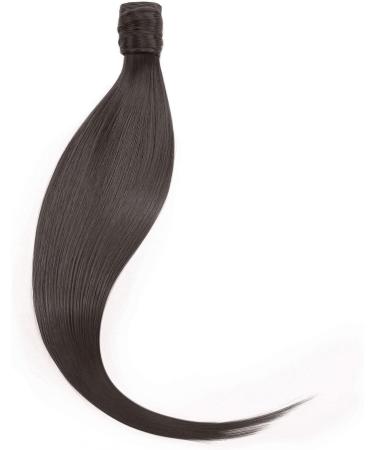 S-noilite Trendy 26"(66cm) Straight Wrap around Ponytail Clip in Hair Extension Strap Pony Tail Hairpiece Long Popluar Style Dark Brown Dark Brown 26 Inch - Buy Online on GoSupps.com