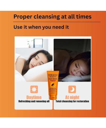 MACARIA Miracle Beauty Papaya Daily Routine Face Wash For Dirt Removal And Instant facewash With No paraben & Sulfate Free - Buy Online on GoSupps.com
