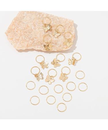 20PCS Hair Beads For Women Braids Jewelry For Hair Dreadlocks Accessories Metal Gold Silver Clips For Hair Braiding Beard Decoration For Girls Women one color A - Buy Online on GoSupps.com