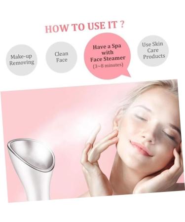 Healeved 2pcs Beauty Steaming Face Instrument Hot Spray Hydrating Facial Sprayer White - Buy Online on GoSupps.com