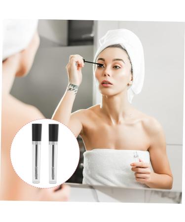 IWOWHERO 2 Sets Empty Mascara Tube Empty Lipstick Tube Clear Mascara for Eyelashes Volume Plastic Black - Buy Online on GoSupps.com