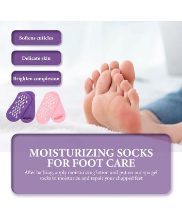 2 Pairs Gel Socks Foot Heel Lotion Socks Dry Feet Socks Supple Spa Socks Features Socks for Women Reusable Moisturizing Socks Women s Socks Soft Cotton Yarn Miss Nursing Cover 22x10x1cm - Buy Online on GoSupps.com