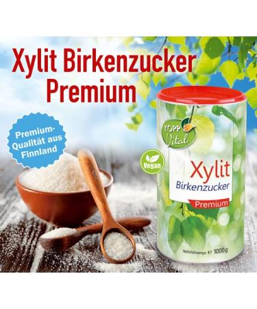 Kopp Vital Xyliti Birch Sugar 1kg | Premium Quality Xylitol from Finland | 100% Natural Sweetener for Baking & Cooking - Buy Online on GoSupps.com