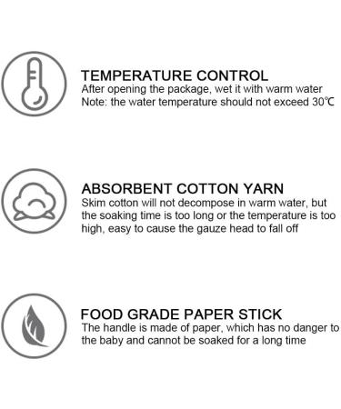 Yolispa Baby Tongue Cleaner 30pcs - Infant Oral Care Disposable Toothbrush for Newborns - Soft Gauze Dental Cleaning Stick for Babies 0-36 Months - Buy Online on GoSupps.com