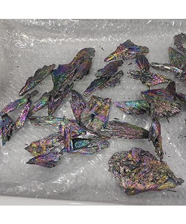 Natural Crystal Rough 1pcs 20-30g Electroplated Blue Colorful Natural Black Tourmaline Crystal Rough Mineral Specimen Rough Stone Healing Decor Gift - Buy Online on GoSupps.com