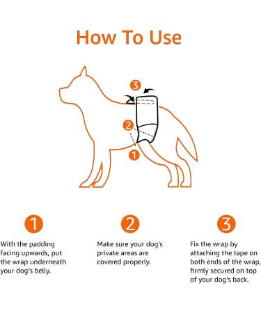Amazon Basics Male Dog Diapers - Disposable Large 30-Pack White | Buy Online for International Shipping - Buy Online on GoSupps.com