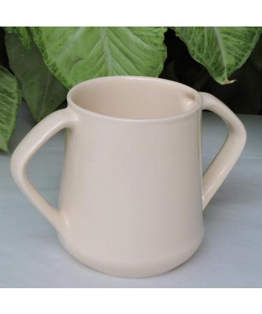 HealthGoodsIn BPA-Free Dual Handle Mug - Microwave Safe 11.83 US Fl. Oz. (350ml) - Dark Cream Color - Buy Online on GoSupps.com