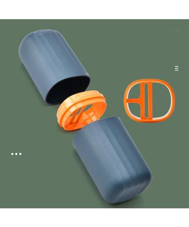 DIGJOBK Portable Toothbrush Cup & Toothpaste Holder - Blue Gargle Storage Box for Travel | Best eCommerce for International Shipping - Buy Online on GoSupps.com