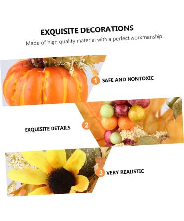 Zerodeko 2pcs Pumpkin Ornaments Halloween Pumpkin Decoration Artificial Pumpkins Halloween Home Decoration Photography Prop Home Goods Halloween Ornament Potted Plant Household Foam - Buy Online on GoSupps.com