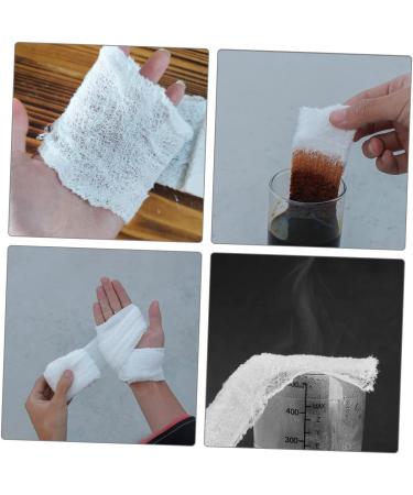 Toddmomy 2pcs Compressed Gauze & Adhesive Compression Tape for Medical Use | Portable White Cotton Gauze Pads - 350x11cm - Buy Online on GoSupps.com