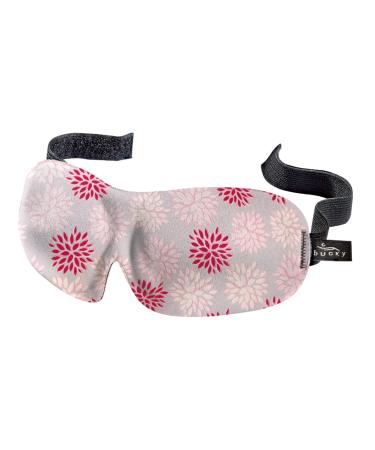 CC Home Furnishings 9.5" Red and Pink Floral Unisex Adjustable Sleeping Mask
