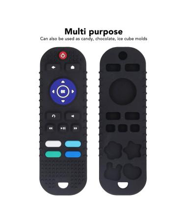 Elprico Silicone Baby Teething Remote Control Toy (0-12 Months) - BPA Free Calming Baby Bite Rings - Perfect Teething Relief for Infants (Black) - Buy Online on GoSupps.com