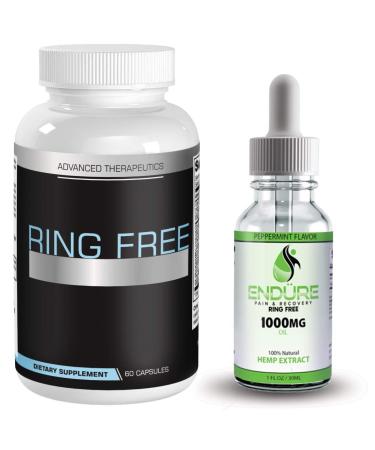 Ring Free Tinnitus Relief Supplement and 1000mg Hemp Oil Results May Vary. End Tinnitus Naturally and Ear Ringing. 60 Capsules of The Most Powerful Tinnitus Supplements. Anti Tinnitus Stop Tinnitus