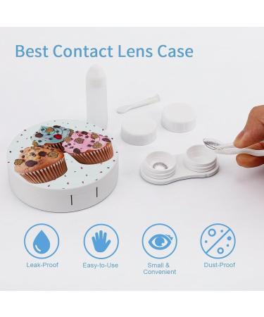 Buy Cute Cupcake & Muffin Contact Lens Case | Portable Travel Lens Storage Box for International Shipping - Buy Online on GoSupps.com