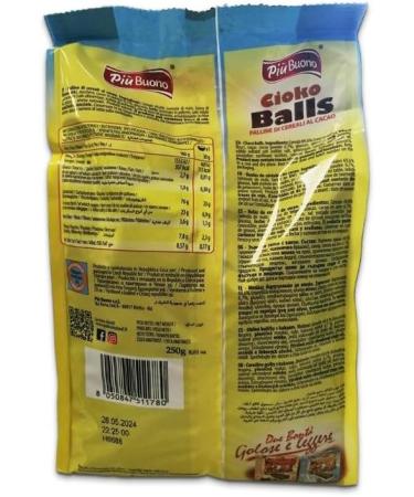 Piu Buono Cioko Balls Chocolate Cereal 250g - Buy Online on GoSupps.com