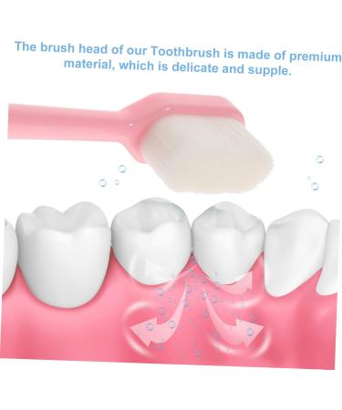 Fomiyes Soft Bristle Toothbrush Set - 4 Pieces with Peppermint Flavor - Travel-Friendly Household Cleaning Brushes - Color-Sorted - Ideal for Adults - Buy Online on GoSupps.com