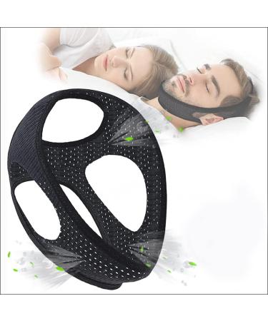 Aphrobeauty Chin Strap for Snoring Instant Anti Snoring Devices Breathable & Adjustable Anti Snore Devices Snoring Reduction Stop Snoring Aids for Better Sleep