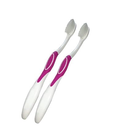 SDC Extra Soft Manual Toothbrush for Sensitive or Damaged Gums -Toothbrush for Adults os Ideal for use During and After perio Therapy | maintains Oral Hygiene (2-Pack)