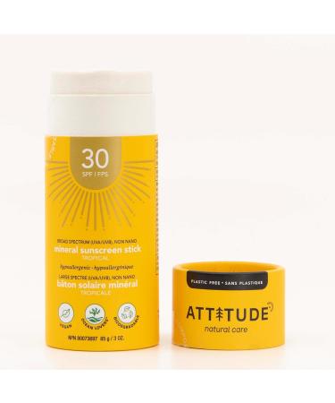  ATTITUDE Solar Stick - SPF 30 - Tropical - Buy Online on GoSupps.com