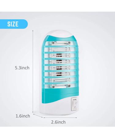 Indoor Bug Zapper 2 Pack - Electric Mosquito Killer Trap for Home - Plug in Gnat Fly Trap Lamp - Eliminates Flying Pests - House Bug Killer Light - Buy Online on GoSupps.com