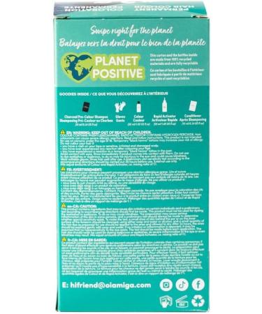 Oiamiga Dark Denim Permanent Hair Dye Inclusive Hair Colour for All Hair Types Rapid Processing Made with Natural Ingredients Vegan and Cruelty Free 120ml - Buy Online on GoSupps.com